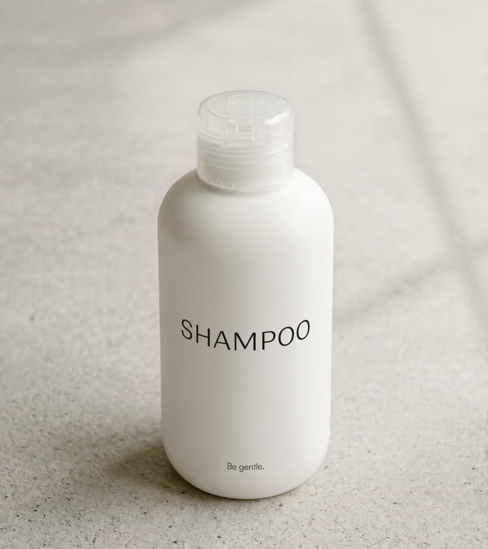 Hotel Brand Identity Shampoo design