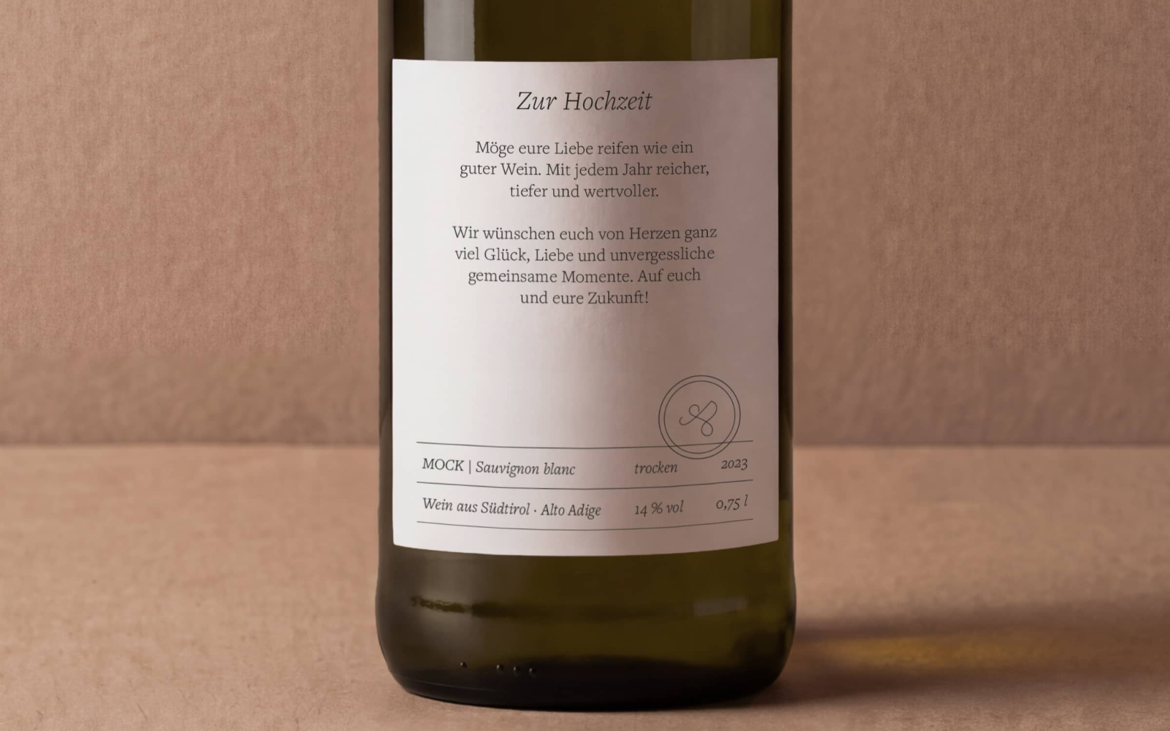 wine label wedding
