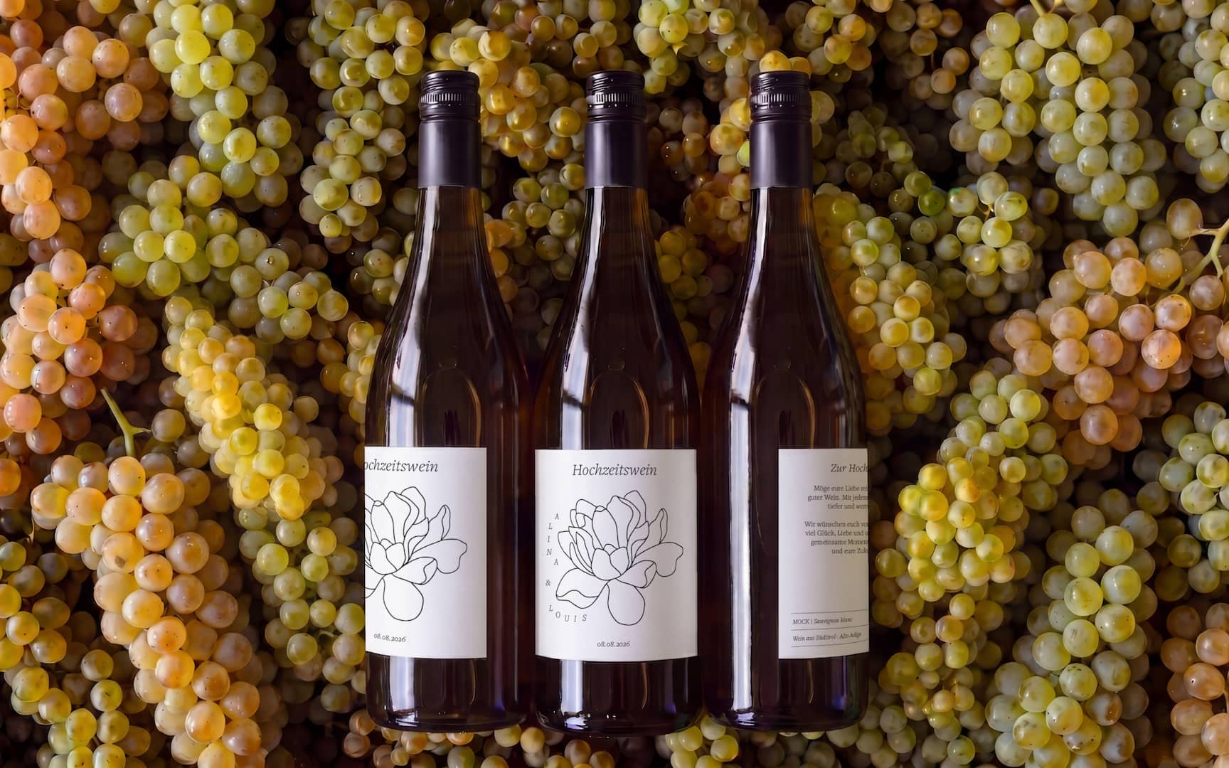 wine label wedding